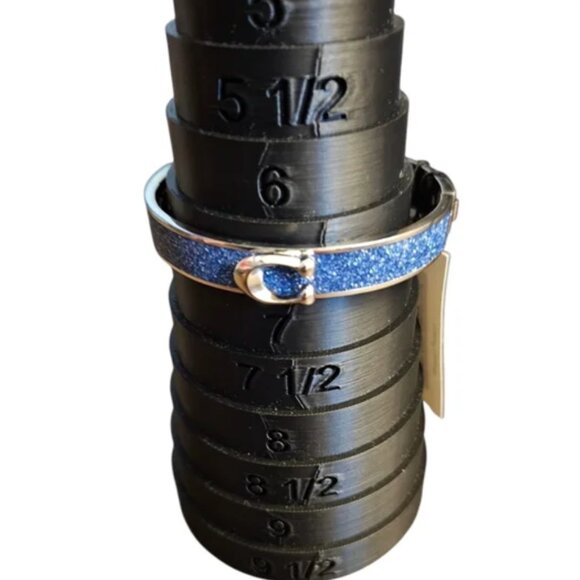 RESERVED FOR LISA BUY NOW COACH Blue glitter bangle NWT - Picture 3 of 4